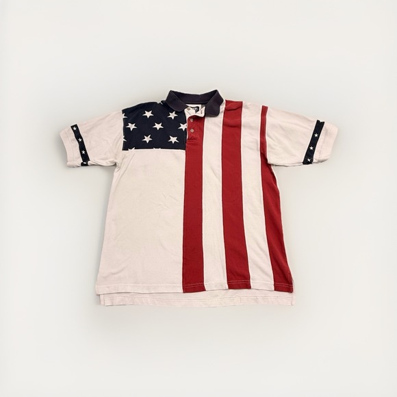 Roper Other - Roper Shirt Mens Medium 100% Cotton American Flag USA Western Button Patriotic